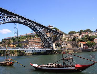 Der Hafen in Porto