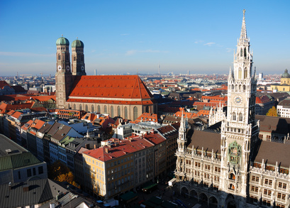 München Rathaus und Frauenkirche