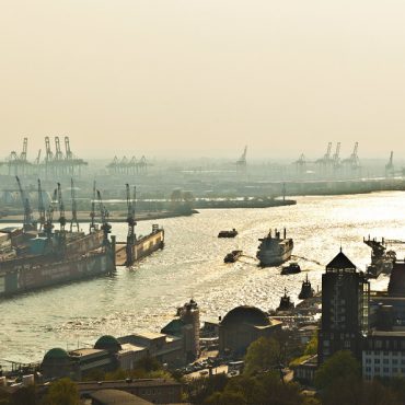 Hamburger Hafen von Oben